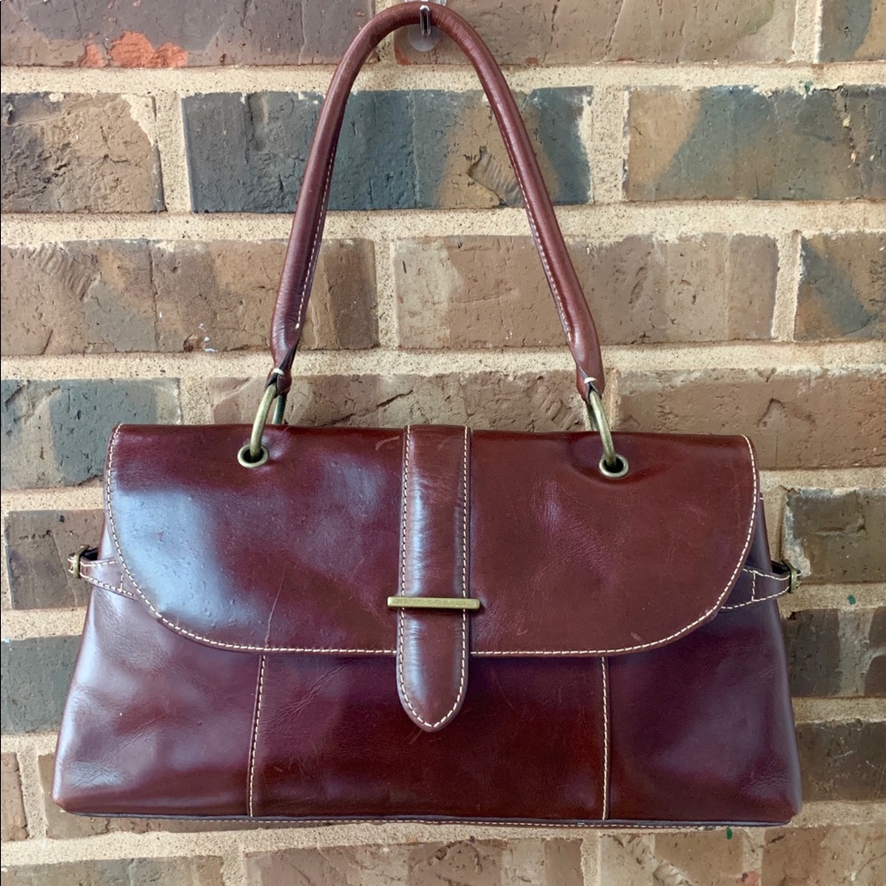 Vintage Eddie Bauer Leather Handbag